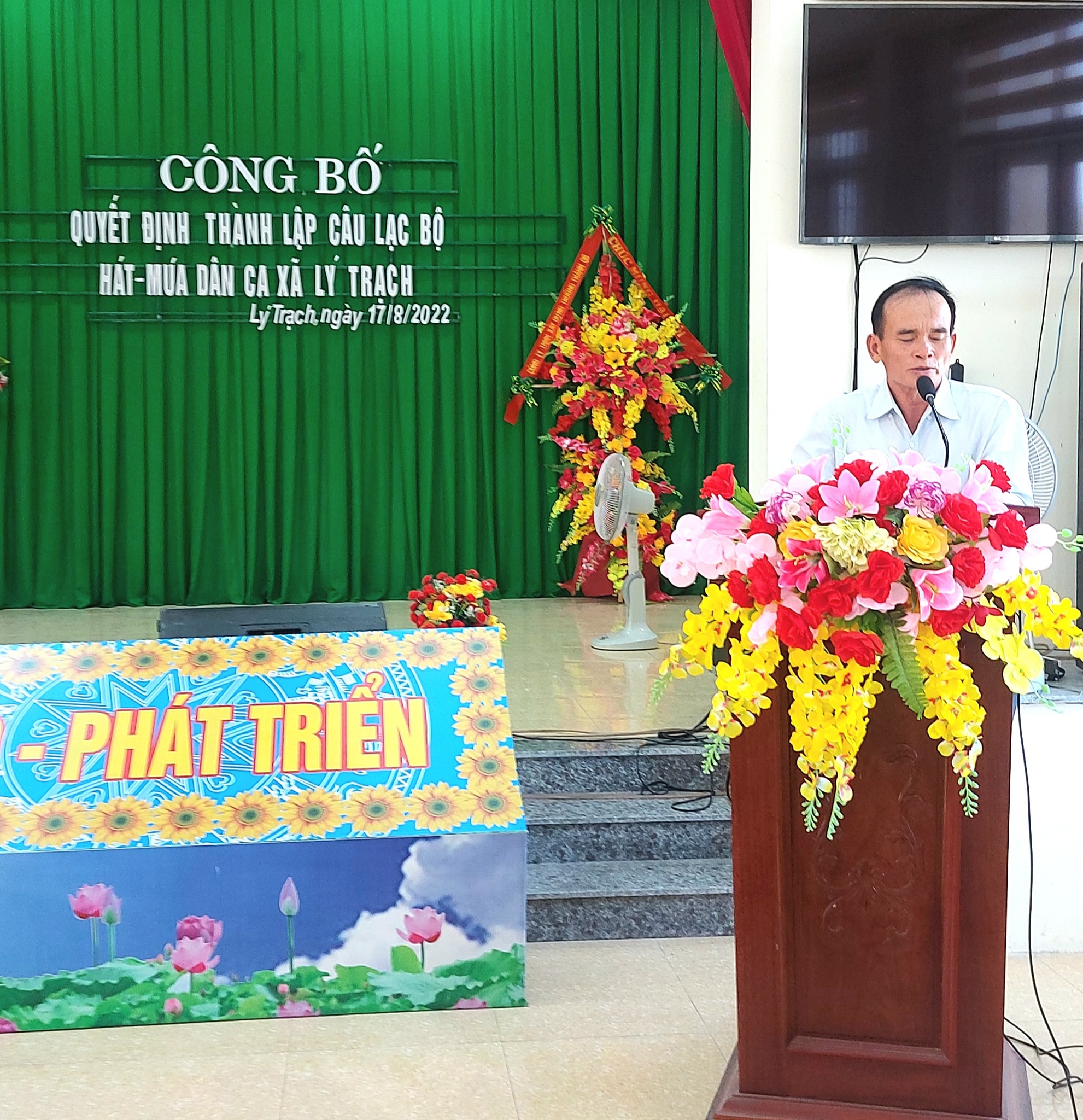 Ông Lê Quang Hiệt - Chủ nhiệm CLB phát biểu